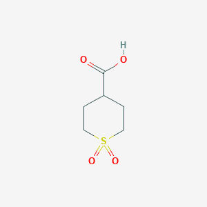B153541 Tetrahydro-2H-thiopyran-4-carboxylic acid 1,1-dioxide CAS No. 64096-87-3