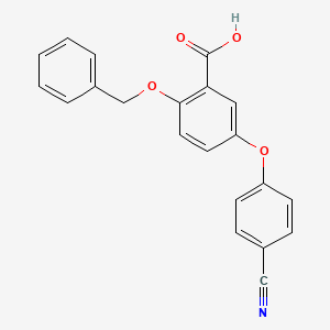 2-(Benzyloxy)-5-(4-cyanophenoxy)benzoic Acid