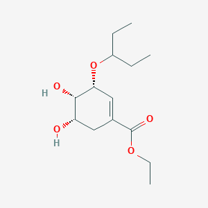 (3R,4S,5S)-3-(1-Ethylpropoxy)-4,5-dihydroxy-1-cyclohexene-1-carboxylic Acid Ethyl Ester