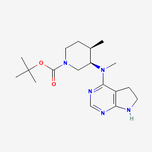 (3R,4R)-tert-Butyl 3-((6,7-Dihydro-5H-pyrrolo[2,3-d]pyrimidin-4-yl)(methyl)amino)-4-methylpiperidine-1-carboxylate