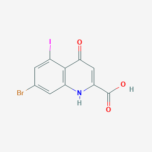 7-bromo-5-iodo-4-oxo-1H-quinoline-2-carboxylic acid