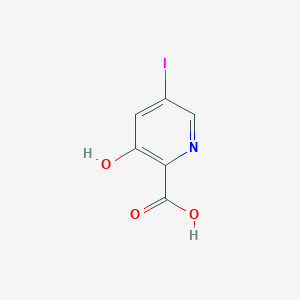 molecular formula C6H4INO3 B15354206 3-Hydroxy-5-iodopicolinic acid 