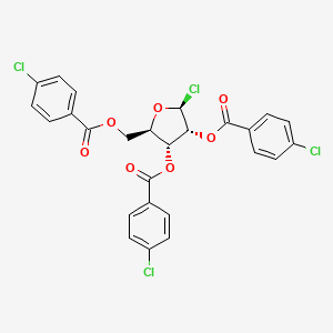 ss-D-Ribofuranosyl Chloride Tris(4-chlorobenzoate)