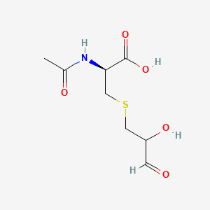 molecular formula C8H13NO5S B15354220 (2S)-2-acetamido-3-((2-hydroxy-3-oxopropyl)thio)propanoic acid 