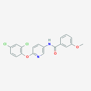 molecular formula C19H14Cl2N2O3 B15354249 N-[6-(2,4-dichlorophenoxy)pyridin-3-yl]-3-methoxybenzamide 