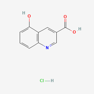 molecular formula C10H8ClNO3 B15354253 5-Hydroxyquinoline-3-carboxylic Acid Hydrochloride 