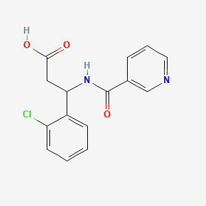 3-(2-Chlorophenyl)-3-(pyridine-3-carbonylamino)propanoic acid