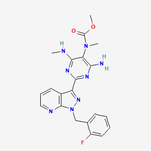 molecular formula C21H21FN8O2 B15354456 Riociguat Impurity I CAS No. 2920299-23-4