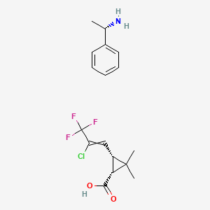 (1R-cis)-3-(2-Chloro-3,3,3-trifluoro-1-propenyl)-2,2-dimethylcyclopropanecarboxylic Acid (S)-a-methylbenzenemethanamine