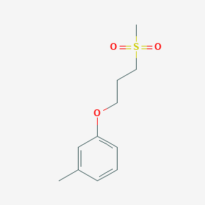 molecular formula C11H16O3S B15354489 1-Methyl-3-(3-methylsulfonylpropoxy)benzene 