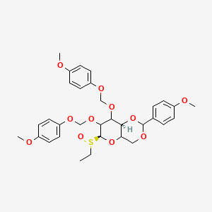 (6S,8aS)-6-ethylsulfinyl-7,8-bis[(4-methoxyphenoxy)methoxy]-2-(4-methoxyphenyl)-4,4a,6,7,8,8a-hexahydropyrano[3,2-d][1,3]dioxine