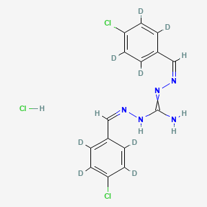 molecular formula C15H14Cl3N5 B15354503 Robenidine-d8 HCl [Bis(phenyl-d4)] 