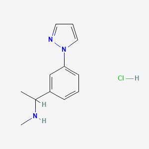 1-(3-(1H-Pyrazol-1-yl)phenyl)-N-methylethan-1-amine Hydrochloride