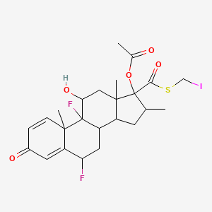 (6a,11b,16a,17a)-17-(Acetyloxy)-6,9-difluoro-11-hydroxy-16-methyl-3-oxo-androsta-1,4-diene-17-carbothioic Acid S-(Iodomethyl) Ester