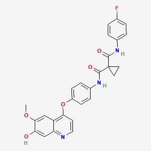 molecular formula C27H22FN3O5 B15354558 Desmethylcabozantinib 