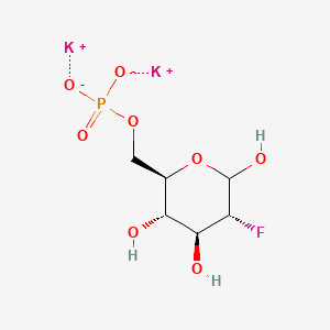 dipotassium;[(2R,3S,4S,5R)-5-fluoro-3,4,6-trihydroxyoxan-2-yl]methyl phosphate