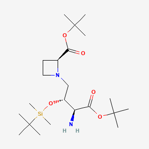 (S)-tert-Butyl 1-((2S,3S)-3-Amino-4-(tert-butoxy)-2-((tert-butyldimethylsilyl)oxy)-4-oxobutyl)azetidine-2-carboxylate