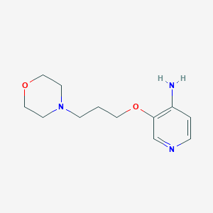 molecular formula C12H19N3O2 B15354696 3-(3-Morpholin-4-ylpropoxy)pyridin-4-amine 