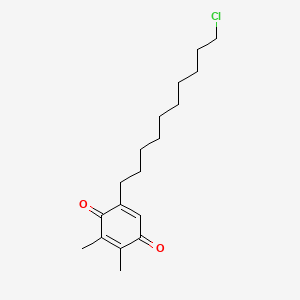 5-(10-Chlorodecyl)-2,3-dimethylcyclohexa-2,5-diene-1,4-dione