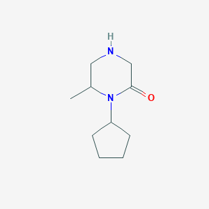 1-Cyclopentyl-6-methylpiperazin-2-one