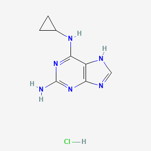 2-Amino-6-cyclopropylamino-9H-purine Hydrochloride Salt