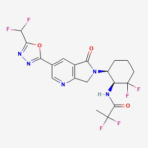 N-((1S,6S)-6-(3-(5-(Difluoromethyl)-1,3,4-oxadiazol-2-yl)-5-oxo-5H-pyrrolo[3,4-b]pyridin-6(7H)-yl)-2,2-difluorocyclohexyl)-2,2-difluoropropanamide