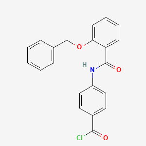 4-(2-(Benzyloxy)benzamido)benzoyl Chloride