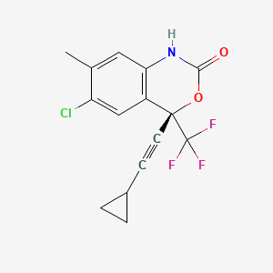 (S)-6-Chloro-4-(cyclopropylethynyl)-7-methyl-4-(trifluoromethyl)-1H-benzo[d][1,3]oxazin-2(4H)-one