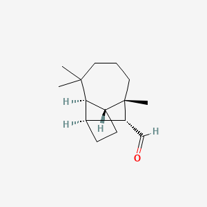 (1S,3aR,4S,8aS,9R)-Decahydro-4,8,8-trimethyl-1,4-methanoazulene-9-carboxaldehyde; Longi-ss-camphenilan Aldehyde