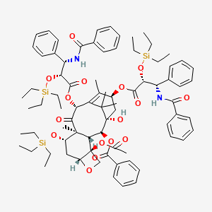 molecular formula C79H104N2O16Si3 B15354992 10-O-[(2R,3S)-3-(Benzoylamino)-2-O-(triethylsilyl)-3-phenylpropanoyl]-10-O-deacetylpaclitaxel 