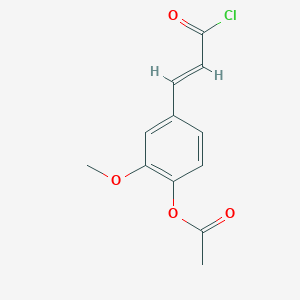 trans-3-[4-Acetyloxy-3-methoxyphenyl]-2-propenoyl chloride