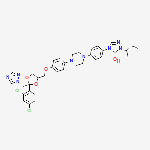 molecular formula C35H40Cl2N8O4 B15355045 Itraconazole-hydroxy 100 microg/mL in Acetonitrile 