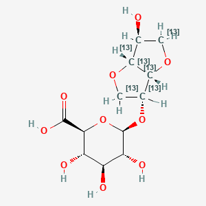 molecular formula C12H18O10 B15355047 Isosorbide 5-beta-D-Glucuronide-13C6 