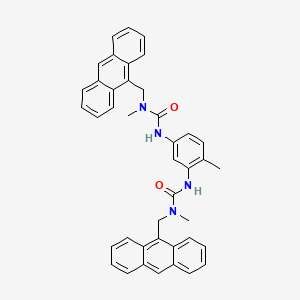 molecular formula C41H36N4O2 B15355054 N,N''-(4-Methyl-1,3-phenylene)bis[N'-(9-anthracenylmethyl)-N'-methyl-urea 