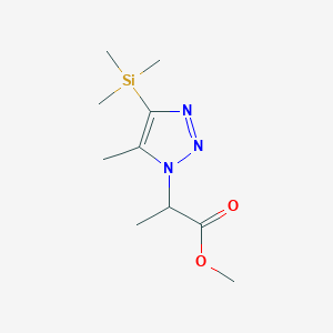 Methyl 2-(5-methyl-4-trimethylsilyltriazol-1-yl)propanoate