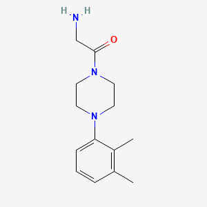 molecular formula C14H21N3O B15355240 2-Amino-1-(4-(2,3-dimethylphenyl)piperazin-1-yl)ethanone 