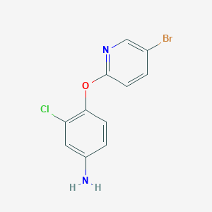 4-(5-Bromopyridin-2-yl)oxy-3-chloroaniline