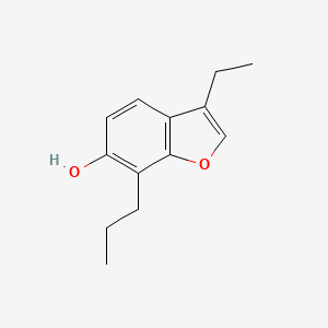 molecular formula C13H16O2 B15355337 3-Ethyl-7-propyl-1-benzofuran-6-ol 