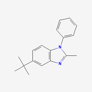 molecular formula C18H20N2 B15355362 5-Tert-butyl-2-methyl-1-phenylbenzimidazole 