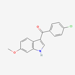 (4-chlorophenyl)-(6-methoxy-1H-indol-3-yl)methanone