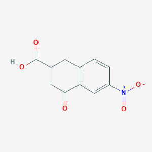 6-nitro-4-oxo-2,3-dihydro-1H-naphthalene-2-carboxylic acid