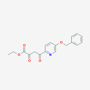 Ethyl 4-(5-benzyloxy-2-pyridyl)-2,4-dioxobutanoate