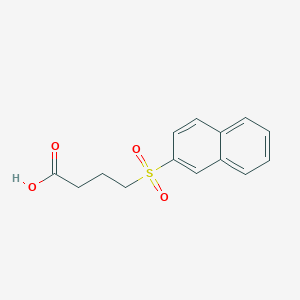 molecular formula C14H14O4S B15355524 4-(Naphthalen-2-ylsulfonyl)butanoic acid 