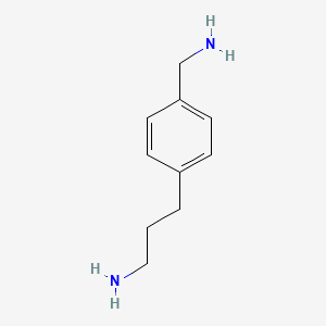 molecular formula C10H16N2 B15355537 3-[4-(Aminomethyl)phenyl]propan-1-amine 