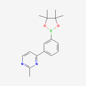 2-Methyl-4-(3-(4,4,5,5-tetramethyl-1,3,2-dioxaborolan-2-yl)phenyl)pyrimidine