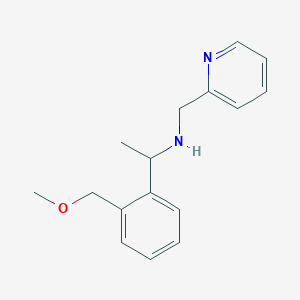 molecular formula C16H20N2O B15355620 1-(2-(methoxymethyl)phenyl)-N-(pyridin-2-ylmethyl)ethanamine 