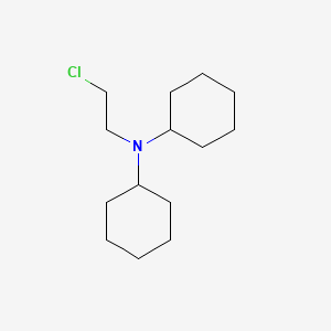 molecular formula C14H26ClN B15355656 N-(2-chloroethyl)-N-cyclohexylcyclohexanamine 