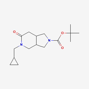 Tert-butyl 5-(cyclopropylmethyl)-6-oxo-1,3,3a,4,7,7a-hexahydropyrrolo[3,4-c]pyridine-2-carboxylate