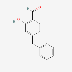 molecular formula C14H12O2 B15355703 4-Benzyl-2-hydroxybenzaldehyde 