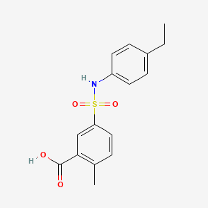 5-[(4-Ethylphenyl)sulfamoyl]-2-methylbenzoic acid